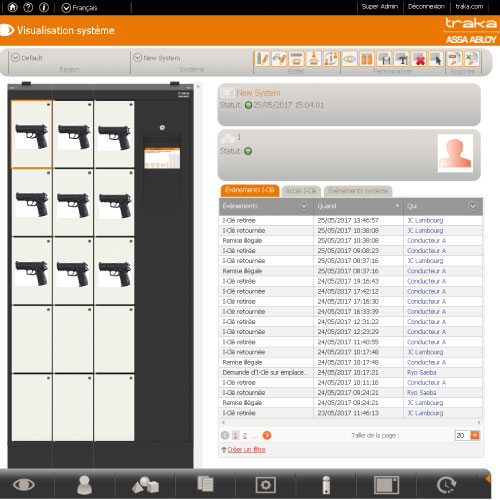 Casiers sécurisés pour armes