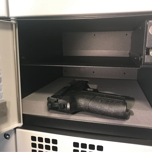 Casiers sécurisés pour armes